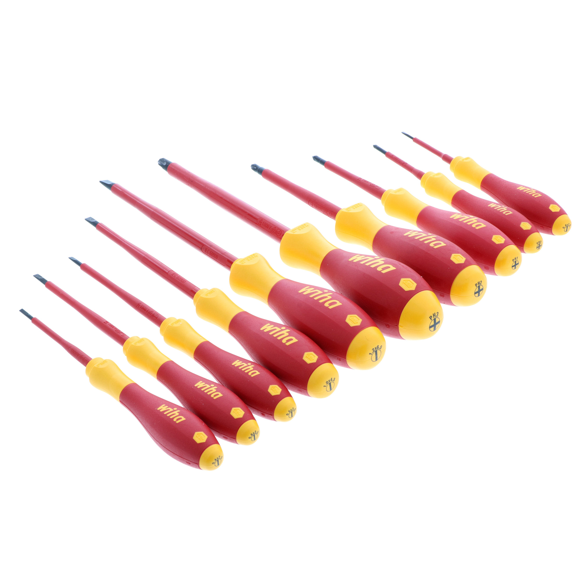 Wiha Tools 10 Piece Insulated SoftFinish Screwdriver Set, Model #32093